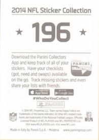 2014 Panini NFL Sticker Collection #196 Derrick Johnson Back