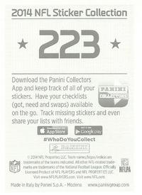 2014 Panini Stickers #223 Keenan Allen Back