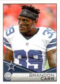 2014 Panini NFL Sticker Collection #240 Brandon Carr Front