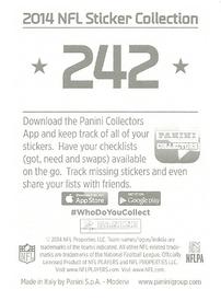 2014 Panini Stickers #242 Barry Church Back