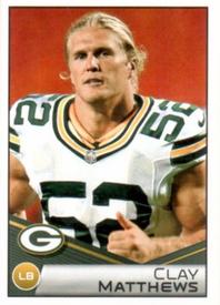 2014 Panini NFL Sticker Collection #325 Clay Matthews Front