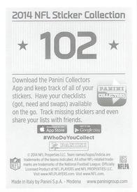 2014 Panini Stickers #102 Justin Gilbert Back