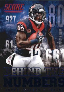 2014 Score - Behind the Numbers Blue #BN2 Andre Johnson Front