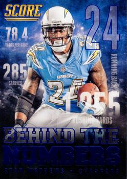2014 Score - Behind the Numbers Blue #BN10 Ryan Mathews Front