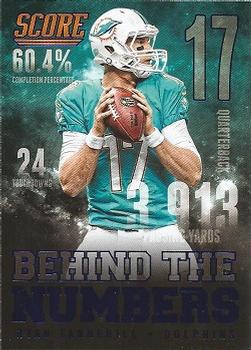 2014 Score - Behind the Numbers Blue #BN16 Ryan Tannehill Front