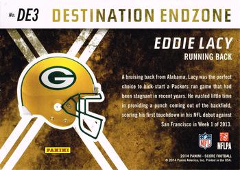 2014 Score - Destination End Zone Blue #DE3 Eddie Lacy Back