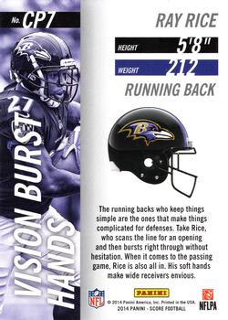 2014 Score - Complete Players #CP7 Ray Rice Back