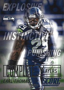 2014 Score - Complete Players #CP24 Earl Thomas Front