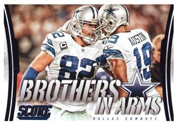 2014 Score - Brothers in Arms Blue #BA-9 Dallas Cowboys Front