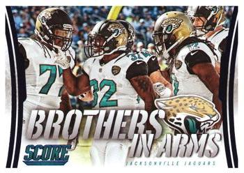 2014 Score - Brothers in Arms Blue #BA-15 Jacksonville Jaguars Front