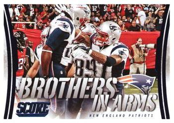 2014 Score - Brothers in Arms Blue #BA-19 New England Patriots Front