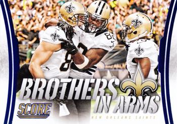 2014 Score - Brothers in Arms Blue #BA-20 New Orleans Saints Front