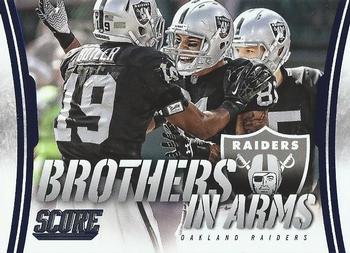 2014 Score - Brothers in Arms Blue #BA-23 Oakland Raiders Front