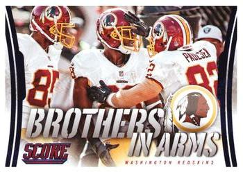 2014 Score - Brothers in Arms Blue #BA-32 Washington Redskins Front