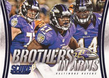 2014 Score - Brothers in Arms Blue #BA-3 Baltimore Ravens Front