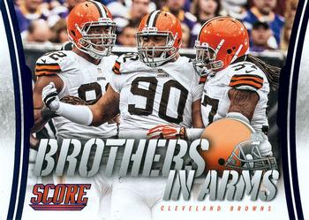 2014 Score - Brothers in Arms Blue #BA-8 Cleveland Browns Front