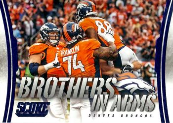 2014 Score - Brothers in Arms Blue #BA-10 Denver Broncos Front