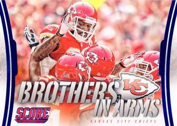 2014 Score - Brothers in Arms Blue #BA-16 Kansas City Chiefs Front