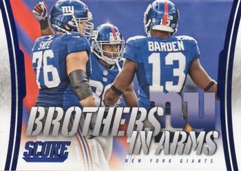 2014 Score - Brothers in Arms Blue #BA-21 New York Giants Front
