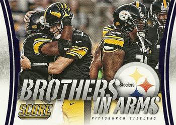 2014 Score - Brothers in Arms Blue #BA-25 Pittsburgh Steelers Front