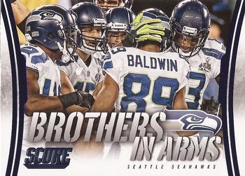 2014 Score - Brothers in Arms Blue #BA-28 Seattle Seahawks Front