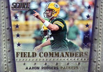 2014 Score - Field Commanders #FC1 Aaron Rodgers Front
