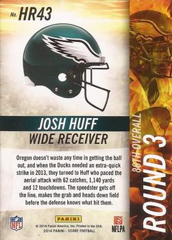 2014 Score - Hot Rookies #HR43 Josh Huff Back