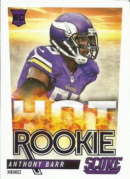 2014 Score - Hot Rookies #HR45 Anthony Barr Front
