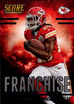 2014 Score - Franchise Blue #F11 Jamaal Charles Front