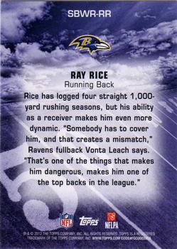 2012 Topps Super Bowl XLVII Wrapper Redemption #SBWR-RR Ray Rice Back