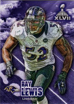 2012 Topps Super Bowl XLVII Wrapper Redemption #SBWR-RL Ray Lewis Front