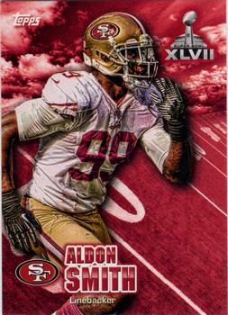 2012 Topps Super Bowl XLVII Wrapper Redemption #SBWR-AS Aldon Smith Front