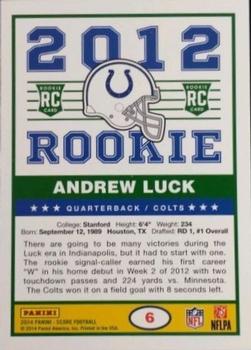 2014 Score - '89 Score Quarterbacks #6 Andrew Luck Back