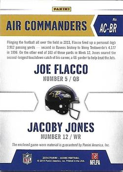 2014 Score - Air Commanders Dual Jerseys #6 Joe Flacco / Jacoby Jones Back