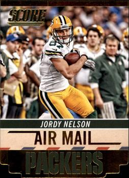 2014 Score - Air Mail Gold #AM7 Jordy Nelson Front