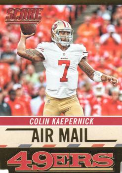 2014 Score - Air Mail Gold #AM8 Colin Kaepernick Front