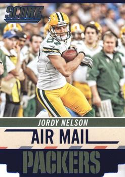 2014 Score - Air Mail Green #AM7 Jordy Nelson Front