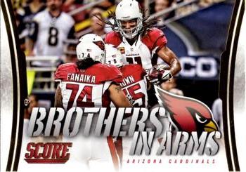 2014 Score - Brothers In Arms Gold #BA-1 Arizona Cardinals Front