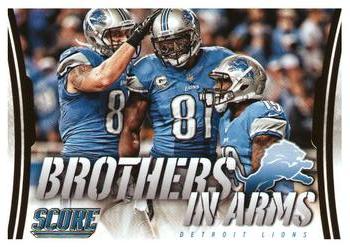2014 Score - Brothers in Arms Gold #BA-11 Detroit Lions Front