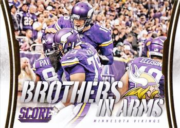 2014 Score - Brothers in Arms Gold #BA-18 Minnesota Vikings Front