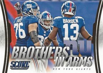 2014 Score - Brothers in Arms Gold #BA-21 New York Giants Front