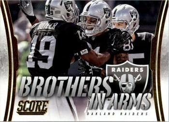 2014 Score - Brothers in Arms Gold #BA-23 Oakland Raiders Front