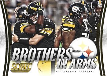 2014 Score - Brothers in Arms Gold #BA-25 Pittsburgh Steelers Front