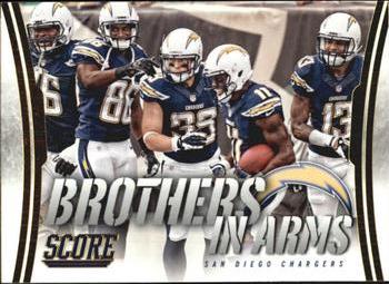 2014 Score - Brothers in Arms Gold #BA-26 San Diego Chargers Front