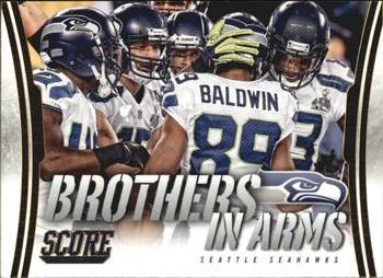 2014 Score - Brothers in Arms Gold #BA-28 Seattle Seahawks Front