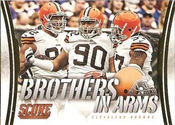 2014 Score - Brothers In Arms Gold #BA-8 Cleveland Browns Front