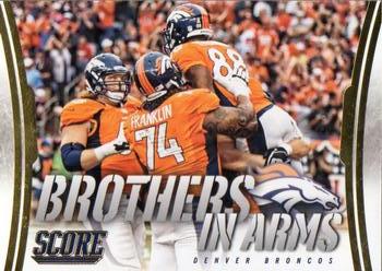 2014 Score - Brothers in Arms Gold #BA-10 Denver Broncos Front