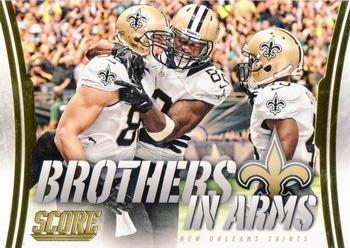 2014 Score - Brothers in Arms Gold #BA-20 New Orleans Saints Front