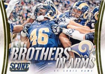 2014 Score - Brothers in Arms Gold #BA-29 St. Louis Rams Front