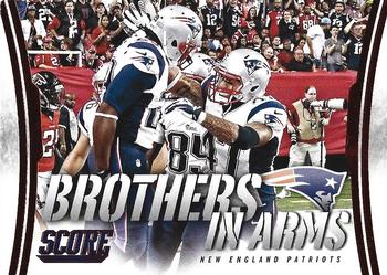 2014 Score - Brothers in Arms Red #BA-19 New England Patriots Front